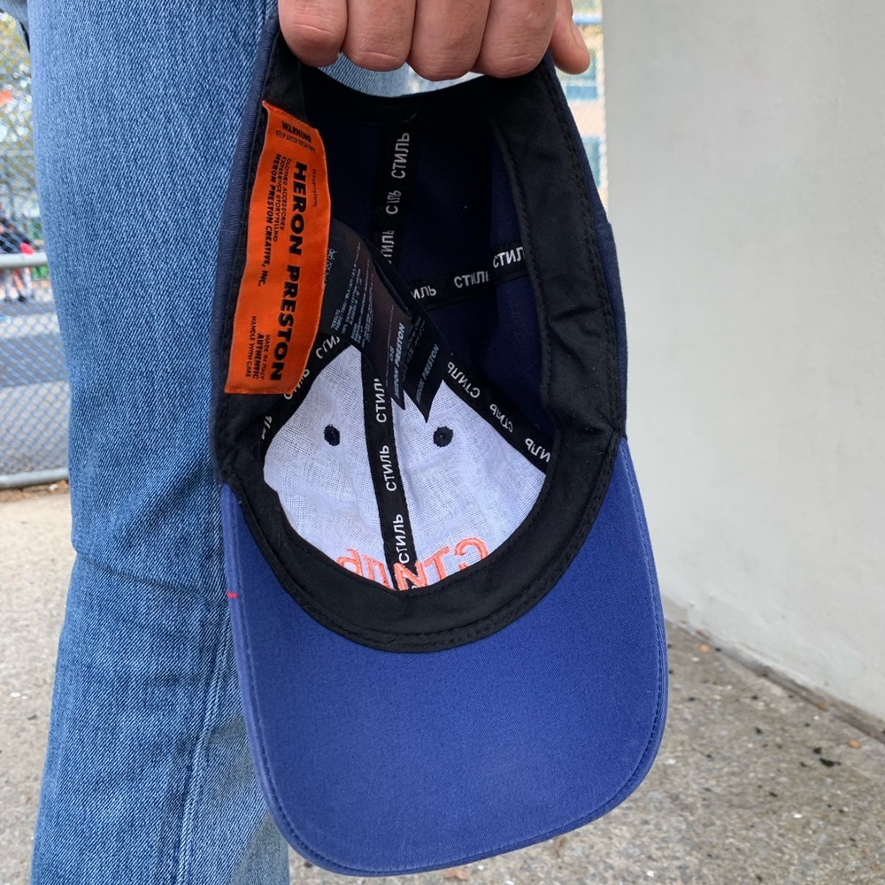 Heron Preston Cap with embroidered designs